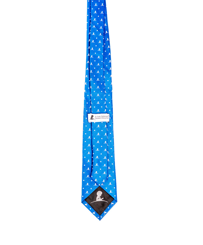 Logo Small Dot Blue and White Tie